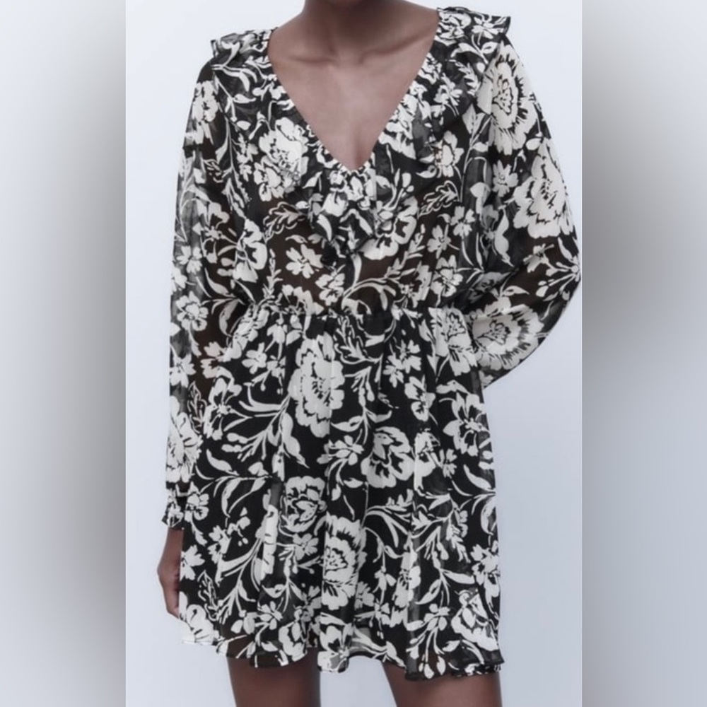 Zara Floral print dress